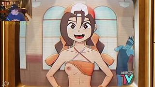 Девушка сосет большой член и трахается (хентай-анимация) - порно видео