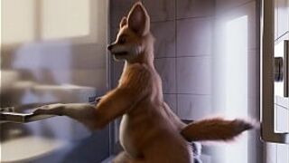 Фурри наслаждается горячим - порно видео