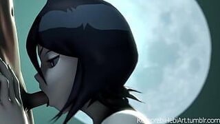 Рукия хороша в минете - порно видео