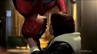 Когда Человек-паук трахает свою подругу - порно видео