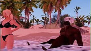 Макдональдс: пляжные развлечения - порно видео