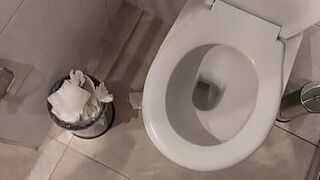 Моя девушка сделала мне кунилингус в общественном туалете - порно видео