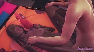 Яой Фембой - Дэн одевается в веревки от первого лица, дрочит, делает минет и трахается - Сисси Бой, японское аниме, манга, гей - порно видео