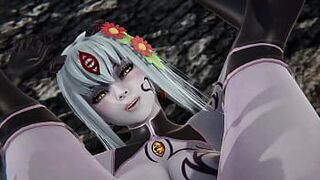 Девушка-монстр в квесте Алисы - стонущий секс - порно видео